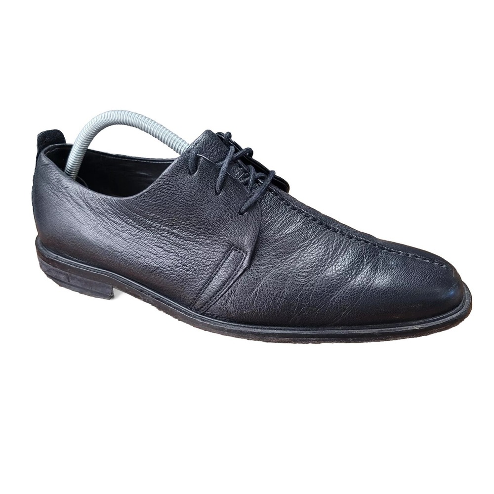 Cole Haan Beckett Shoes Black Leather Mens Sz 9 M Split Toe Oxfords Dress C06399